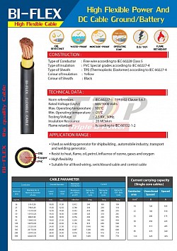 Spec BI-FLEX  FLEXIBLE CABLE